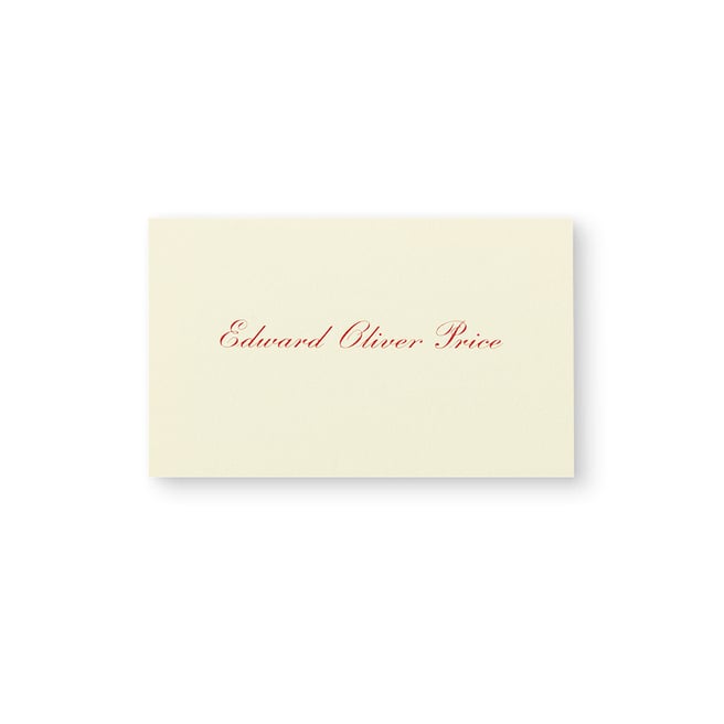 Business Card with Name